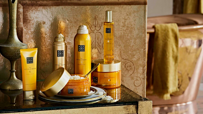 Rituals producten op een rij uitgestald